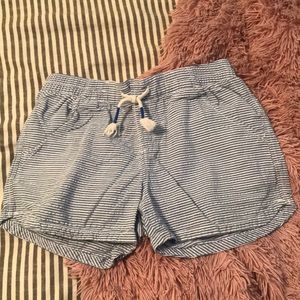 Old Navy Blue and White Striped Shorts